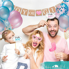 30pcs Gender Reveal Party Photo Props Set