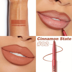 SACE LADY Velvet Mousse Lip Liner & Brush - Highly Pigmented Lip Makeup