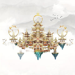 Metal Puzzle Model Kits Palace Building Kits For Adults DIY Handcraft Gift