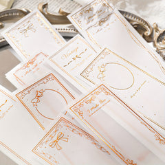15pcs Old Things Series Bronzing Label Journal Diary Decoration