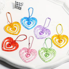 Heart shaped Keychain Pendant Bag Purse Ornament