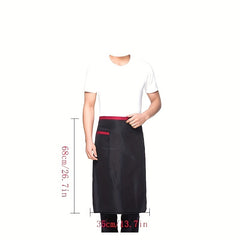 Polyester Half Apron for Hotel Restaurant Waiters
