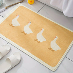 Cashmere Bath Mat Non Slip Ultra Soft Water Absorbent Machine Washable 16x24in
