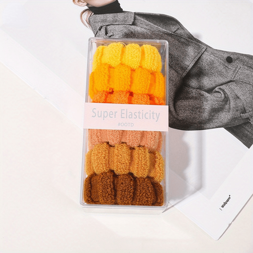 6pcs Wide Hair Tie Retro Elastic Hair Bands Hair Accessories For Girls