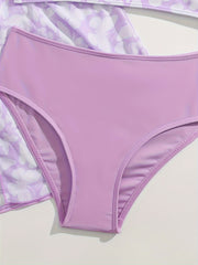 Girls 3pcs Swimsuit Sets Outerwear Top briefs Kids Clothes