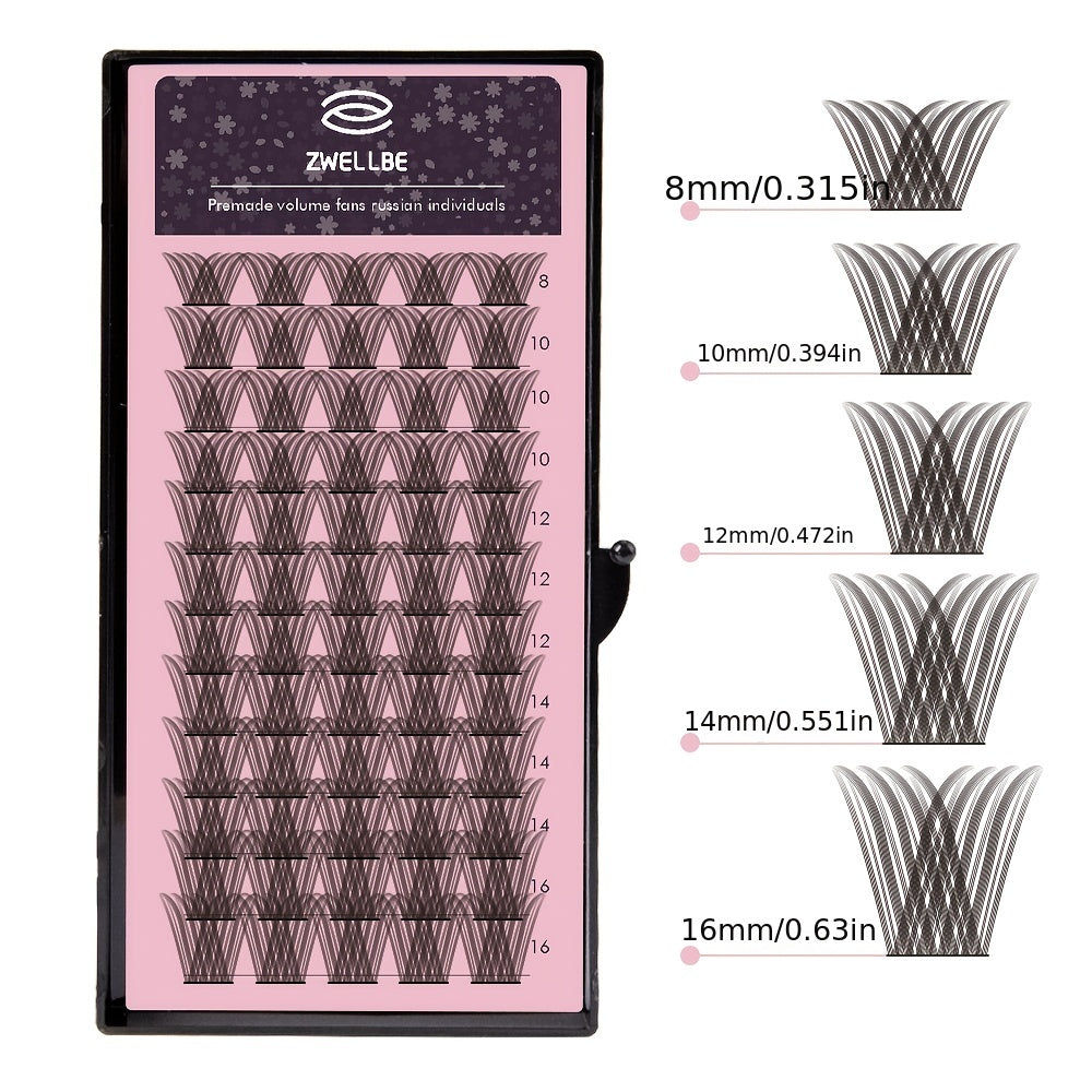 72 Clusters D Curling False Eyelashes Large Volume Extension