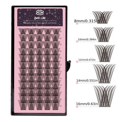 72 Clusters D Curling False Eyelashes Large Volume Extension