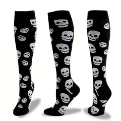 4 Pairs Compression Socks for Women & Men Knee High for Nurses Running
