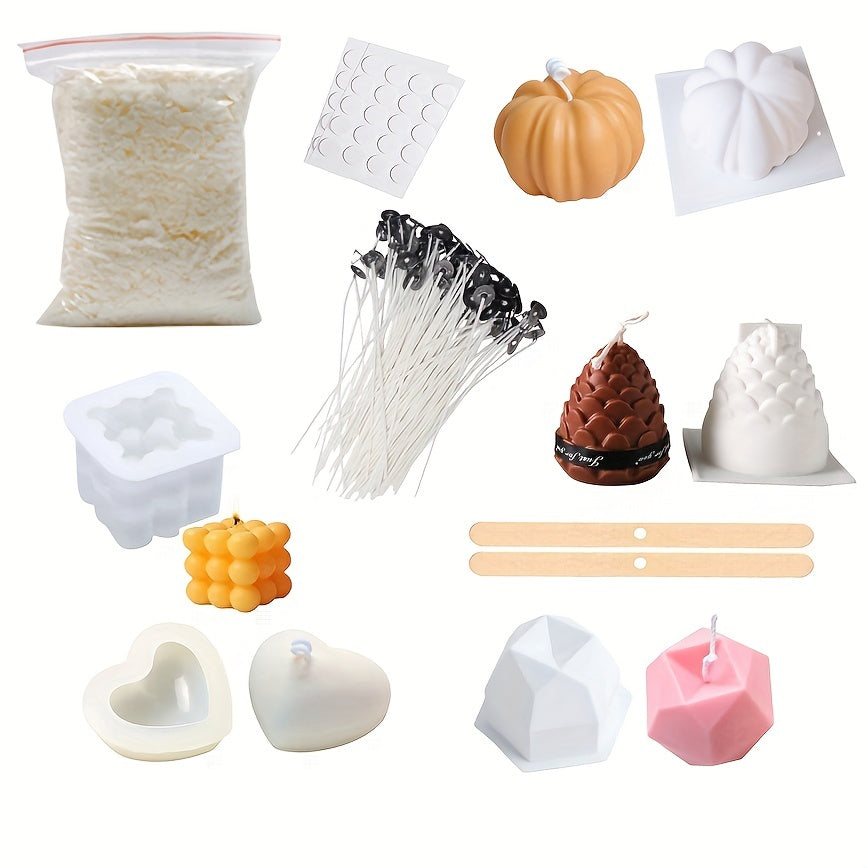 Geometric Silicone Aromatherapy Candle Mold Kit
