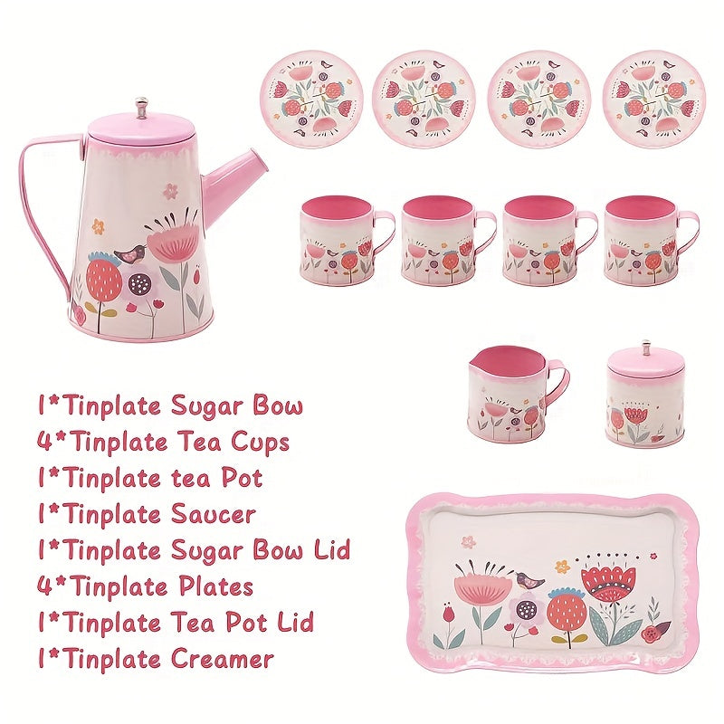 Girls Toys Tea Set Toy DIY Pretend Play Toy for Children Kids