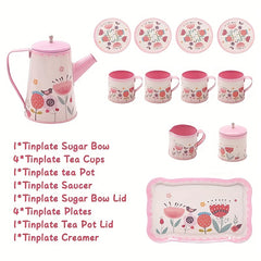 Girls Toys Tea Set Toy DIY Pretend Play Toy for Children Kids