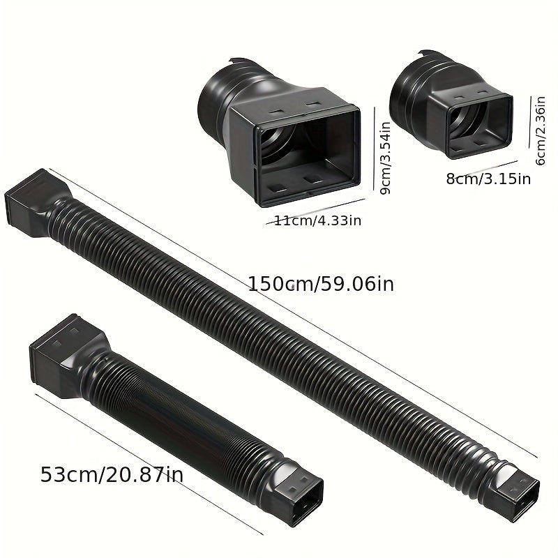 1pc PP Folding Telescopic Pipe Villa Outdoor Drop Water Pipe Drain