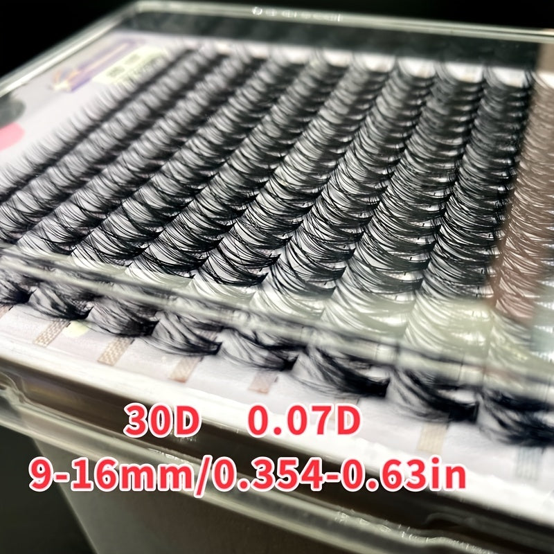 280Pcs 30D 9-16mm D Curl Cluster Lashes Individual Extension