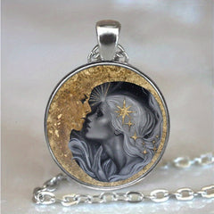 Moon Beauty Pendant Necklace for Girls