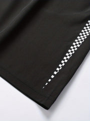 Men's Quick Dry Active Shorts Zipper Pockets Drawstring Waist