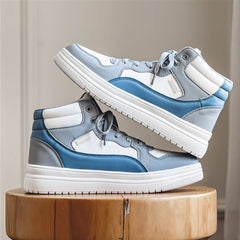 Men's High Top Lace-Up Chunky Skate Shoes