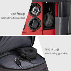 Travel Watch Storage Bag Zipper Round Mini Box Portable Case