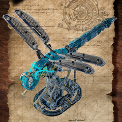 Mechanical Dragonfly Building Blocks Simulation Insect Model Toy