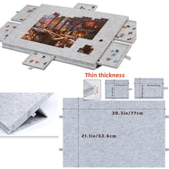 Foldable Puzzle Board Felt Mat for 1000pcs Games