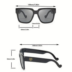 Men's Square Large Frame Sunglasses UV Protection Driving Glasses