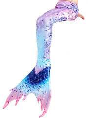Mermaid Tail Costume Swimsuit With Monofin For Girls