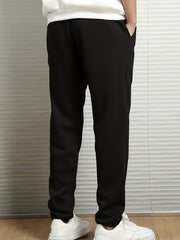 Men's Solid Comfy Joggers Active Drawstring Sweatpants
