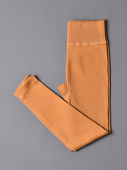 High Waist Ribbed Yoga Leggings - Women's Activewear