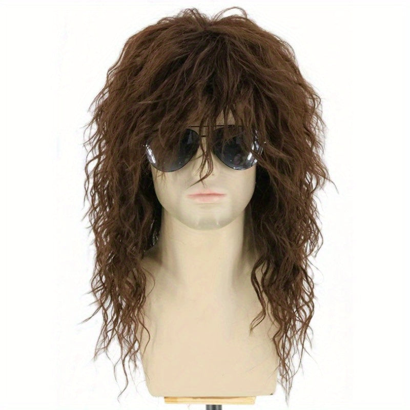 Men's Long Curly Hair Wigs for Dressing Up
