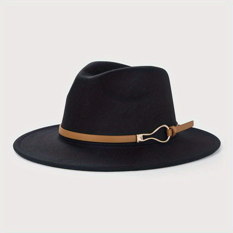 Vintage Wide Brim Felt Hat Unisex Sun Hats