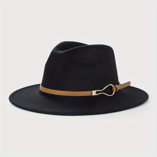 Vintage Wide Brim Felt Hat Unisex Sun Hats