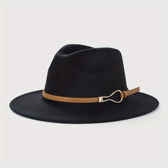 Vintage Wide Brim Felt Hat Unisex Sun Hats