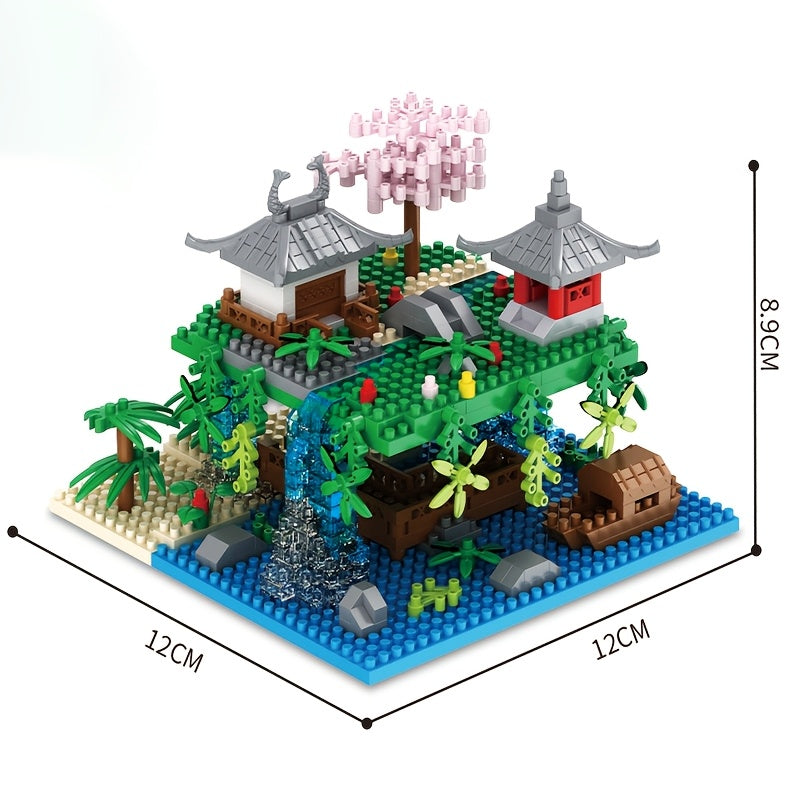 Taohuachi Building Blocks Set Xianta Model Creative Desktop Decoration
