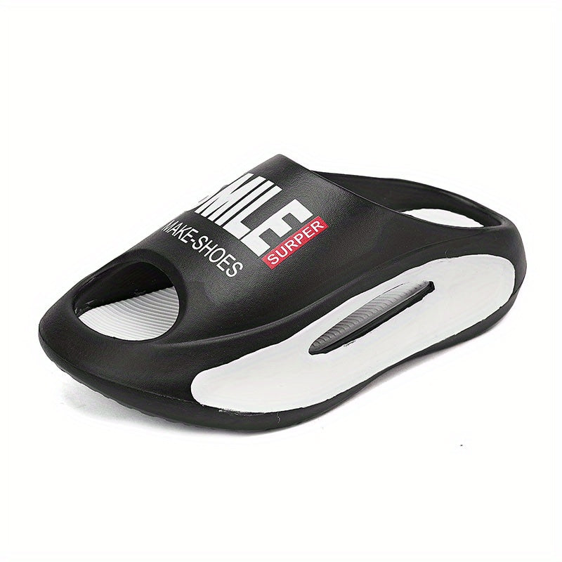 Men's Platform Slides Comfortable Non Slip Cloud Slippers