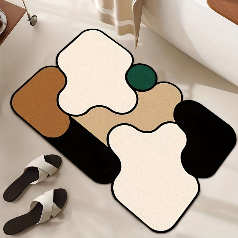 Fashionable Bath Rug Absorbent Non-slip Bathroom Mat