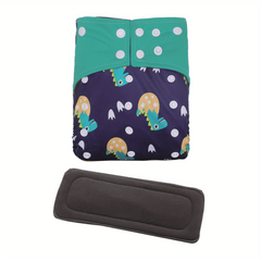 1pc Reusable Adjustable Washable Diaper + Bamboo Charcoal Insert