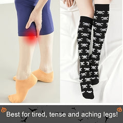 4 Pairs Compression Socks for Women & Men Knee High for Nurses Running