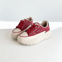 Women's Low Platform Chunky Sneakers Breathable Anti-slip Shoes
