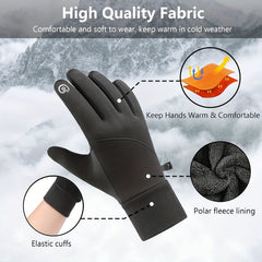 Windproof Winter Cycling Gloves Touch Screen Warm Anti Slip Waterproof