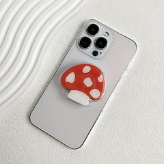 Cartoon Mushroom Phone Holder Foldable Desktop Portable Handle