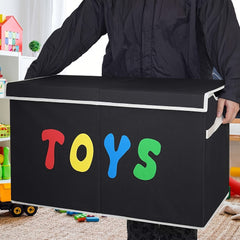 Collapsible Toy Storage Box with Lid for Kids Toys