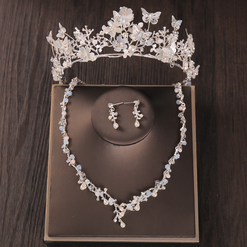 Bridal Jewelry Sets Crystal Beads Faux Pearl Costume Jewelry Sets