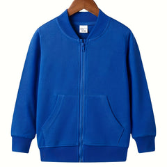 Boys Zip Up Sweatshirt with Pockets- Gym Sports Jacket