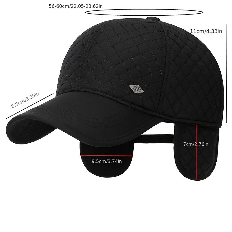 Winter Embroidery Hat Velvet Thickened Cap Baseball Cap Trucker Hat