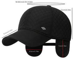 Winter Embroidery Hat Velvet Thickened Cap Baseball Cap Trucker Hat