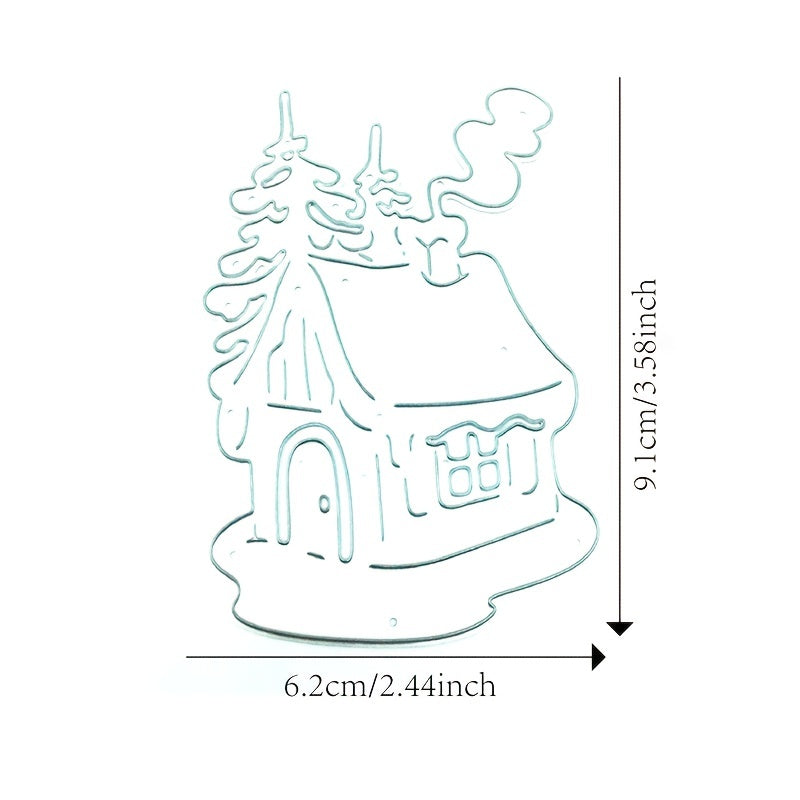 Metal Cutting Dies Stencils for DIY Scrapbooking Christmas House Cards Making