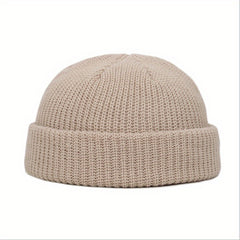 Unisex Ribbed Fisherman Beanies Winter Hats