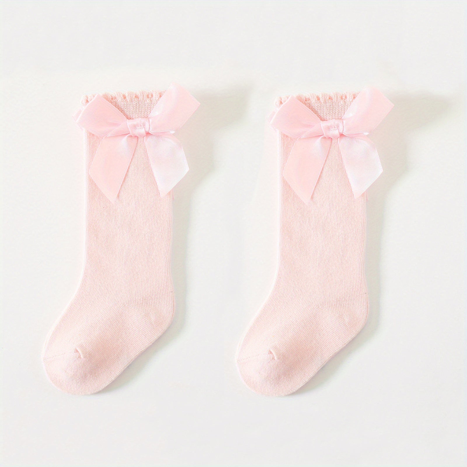Cotton Lace Over the Knee Socks for Baby Girls