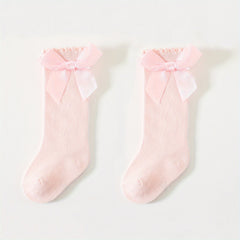 Cotton Lace Over the Knee Socks for Baby Girls