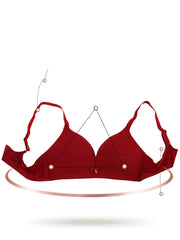 Bow Tie Push Up T Shirt Bra Women's Lingerie