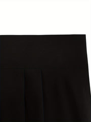 Women's Plus Solid High Rise Swing Maxi Skirt